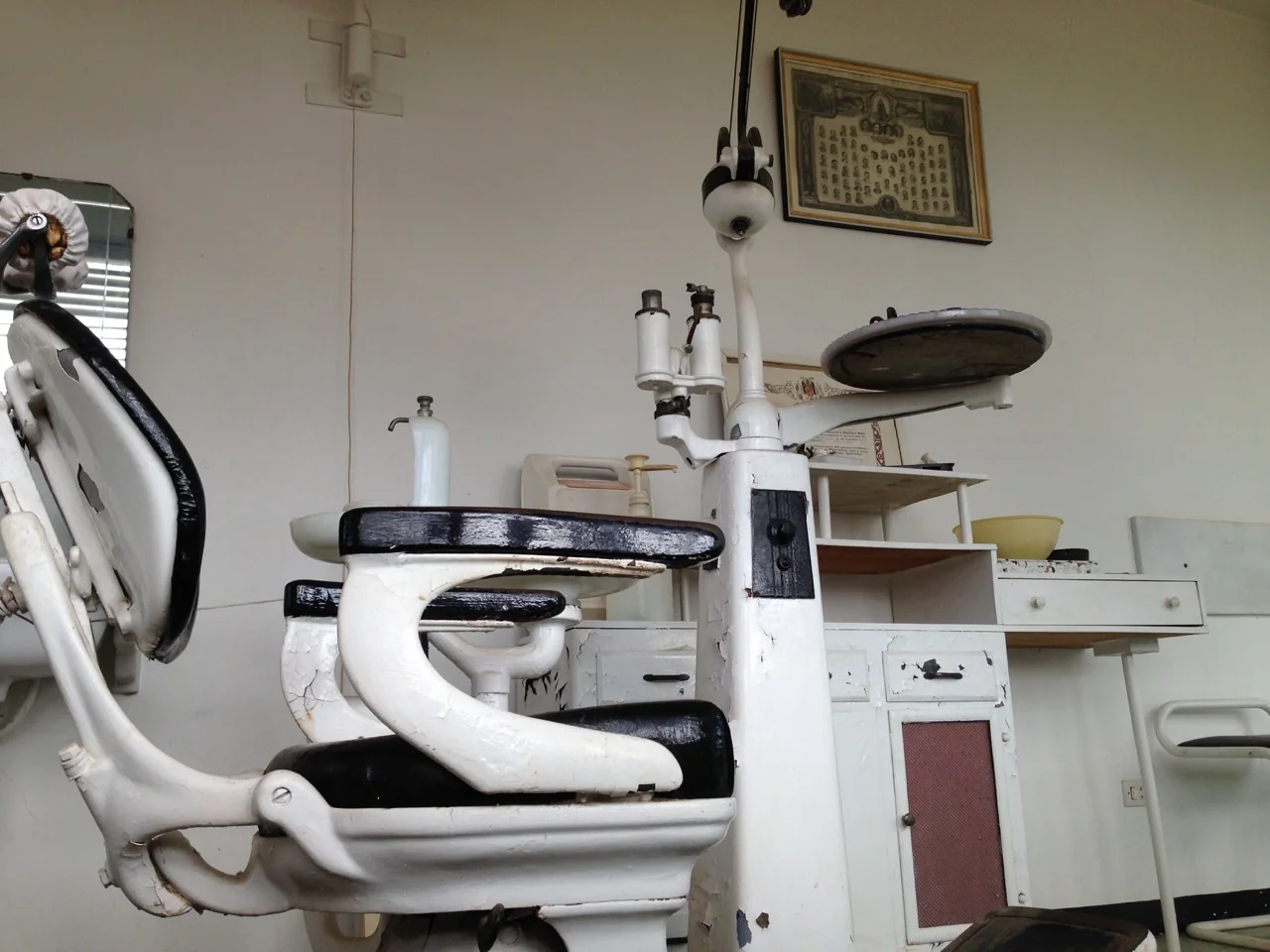 A dental practice within the house.
